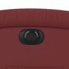 vidaXL Fauteuil inclinable électrique Rouge bordeaux Similicuir
