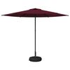 vidaXL Parasol de jardin avec base 300 x 300 cm Polyester