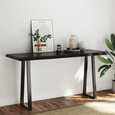 vidaXL Dessus de table bois massif traité bordure assortie