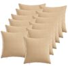 vidaXL Housse de coussin 12 pc HEERLEN Cr&egrave;me 50 x 50 cm Tissu