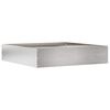 vidaXL Bordure de Pelouse 60 x 60 x 13 cm Acier inoxydable Argent&eacute;