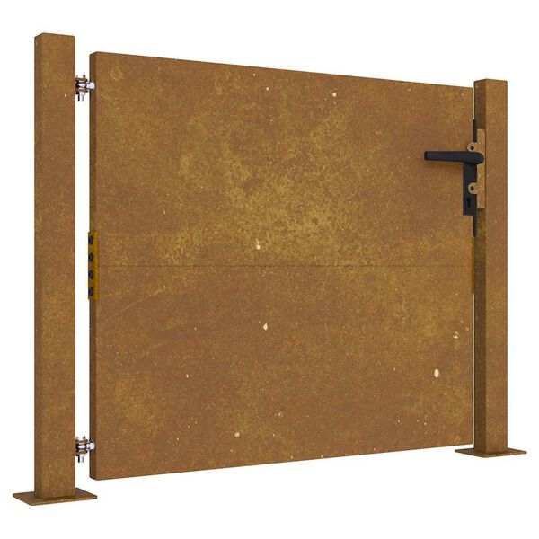 vidaXL Portail de jardin 100x75 cm en acier Corten