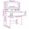 vidaXL Tables de maquillage pour chambre avec tiroir Ch&ecirc;ne Sonoma