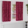 vidaXL Rideaux en velours 2 pcs Rouge bordeaux 175 x 140 cm Velours