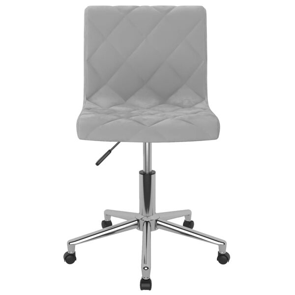 vidaXL Chaises pivotantes &agrave; manger lot de 2 Gris clair Velours