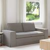 vidaXL Canap&eacute; 140cm Taupe M&eacute;tал