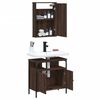 vidaXL Ensemble de meubles de salle de bain 2 pcs Ch&ecirc;ne marron