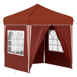 vidaXL Tente de f&ecirc;te pop-up 195 x 195 x 245 cm Terre cuite