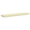 vidaXL Coussin de banc SOEST 100 % polyester Cr&egrave;me 170 x 40 x 8 cm