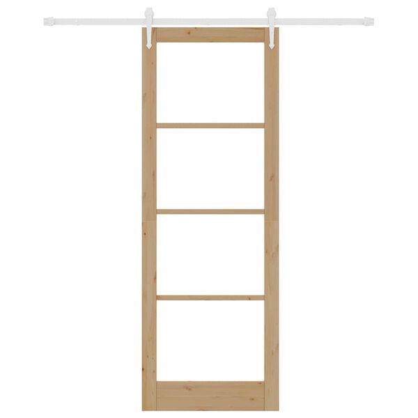 vidaXL Porte coulissante Naturel 83 x 232 cm