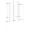 vidaXL Cl&ocirc;ture de jardin 4 pcs Blanc 170 x 215 cm