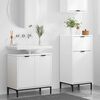 vidaXL Ensemble de mobilier de salle de bain avec tiroir 2 pcs Blanc