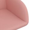 vidaXL Chaises pivotantes &agrave; manger lot de 4 rose velours
