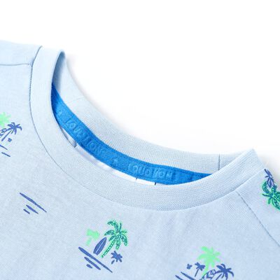 T-shirt pour enfants bleu clair 92