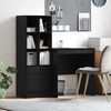 vidaXL Bureau avec tiroir 2 pcs Ch&ecirc;ne noir