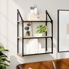 vidaXL &Eacute;tag&egrave;re murale 3 niveaux ch&ecirc;ne sonoma 60x21x78,5 cm