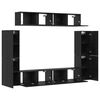 vidaXL Ensemble meuble TV 8 pcs Chêne noir 80 x 30 x 30.5 cm