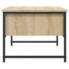 vidaXL Table basse chêne sonoma 101x49x39,5 cm bois d'ingénierie