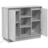 vidaXL Buffet LED Gris Sonoma 90 x 32 x 75 cm Bois d'ing&eacute;nierie