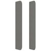 vidaXL T&ecirc;te de lit avec oreilles Gris fonc&eacute; 93x16x118/128 cm Tissu