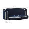 vidaXL Canap&eacute; pliable pour chien Bleu 73x67x26 cm Coussin lavable