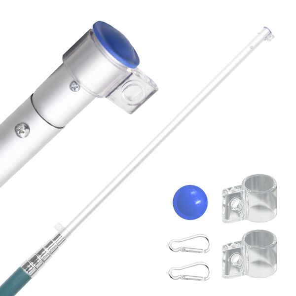 vidaXL Drapeau de la France et mât 5,55 m Aluminium