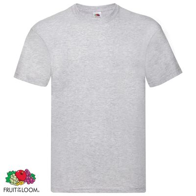 Fruit of the Loom T-shirts originaux 10 pcs Gris S Coton