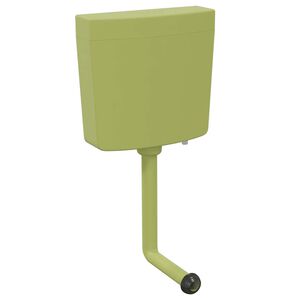 vidaXL Réservoir de toilette avec entrée d'eau inférieure 3/6 L Olive