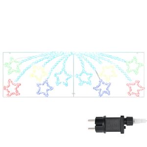 vidaXL &Eacute;toile de No&euml;l 432 LED Multicolore 182 x 58 cm PVC