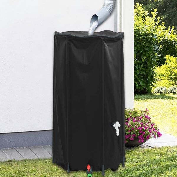 vidaXL R&eacute;servoir d'eau avec robinet pliable 100 L PVC