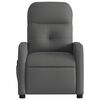 vidaXL Fauteuil inclinable de massage gris fonc&eacute; tissu