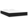 vidaXL Cadre de lit sans matelas noir bois massif 150x200 cm