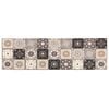 vidaXL Tapis de Cuisine Mosa&iuml;que gris et beige 150 x 45 cm