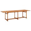 vidaXL Table &agrave; d&icirc;ner de jardin 280x90x75 cm Bois d'acacia massif