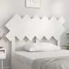vidaXL T&ecirc;te de lit Blanc 122,5x3x80,5 cm Bois massif de pin