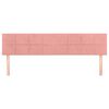 vidaXL T&ecirc;tes de lit 2 pcs Rose 90x5x78/88 cm Velours