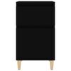 vidaXL Table de chevet noir 40x35x70 cm