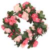 vidaXL Guirlandes de fleurs de No&euml;l 6 pcs rose 240 cm
