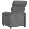 vidaXL Fauteuil de massage inclinable Gris Similicuir