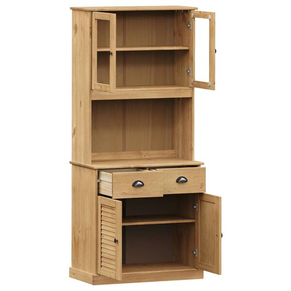 vidaXL Buffet haut VIGO 78x40x175 cm bois massif de pin