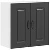 vidaXL Armoire murale de cuisine Kalmar noir bois d'ing&eacute;nierie