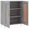 vidaXL Buffet sonoma gris 69,5x34x90 cm bois d'ing&eacute;nierie
