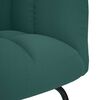 vidaXL Chaise à bascule Vert foncé Tissu