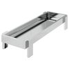 vidaXL Bac de nourrissage pour poules Argent 80 x 28 x 13.5 cm