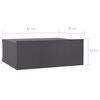 vidaXL Tables de chevet flottantes 2 pcs gris bois d&rsquo;ing&eacute;nierie