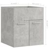 vidaXL Ensemble de meubles de salle de bain 2 pcs Gris b&eacute;ton Agglom&eacute;r&eacute;