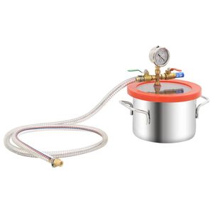 vidaXL Chambre &agrave; vide Inox 3,7 L