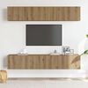 vidaXL Meubles TV muraux 4 pcs ch&ecirc;ne artisanal bois d'ing&eacute;nierie