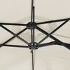vidaXL Parasol de jardin à double tête blanc sable 316x145 cm