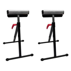 vidaXL Ensemble de 2 supports r&eacute;glables de rouleau